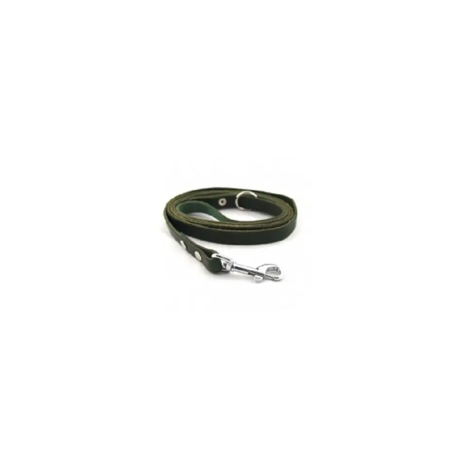 Lesa din piele, neagra, pentru caini de talie medie si mare, lungime 1.2 m, latime 20 mm