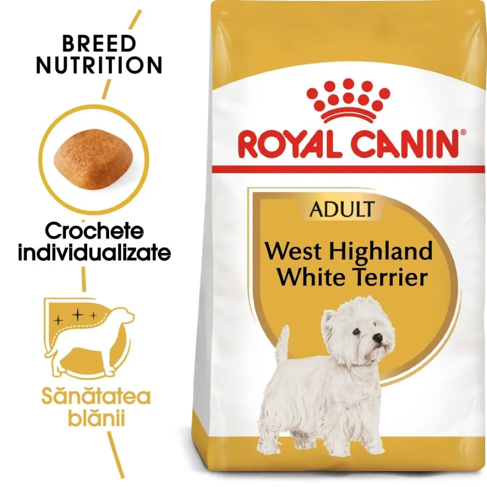 Royal Canin West Highland Terrier Adult hrana uscata caine Westie, 1.5 kg