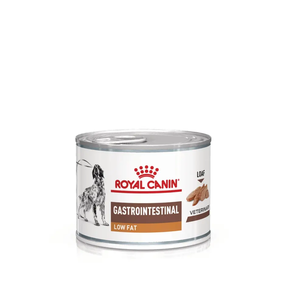 ROYAL CANIN Gastrointestinal Low Fat, XS-XL, dieta veterinara, conserva hrana umeda caini, sistem digestiv, (pate), 200 g