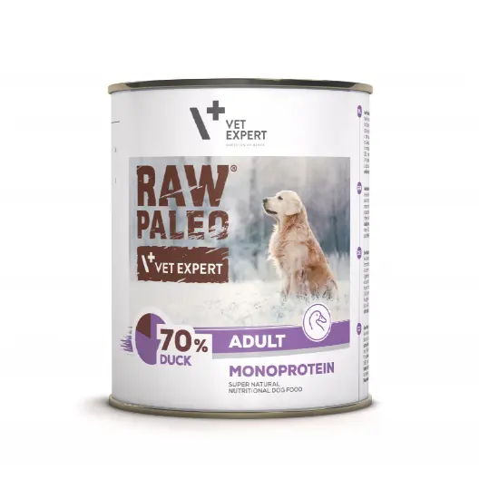 Conserva pentru caini Raw Paleo Adult cu rata 400 gr