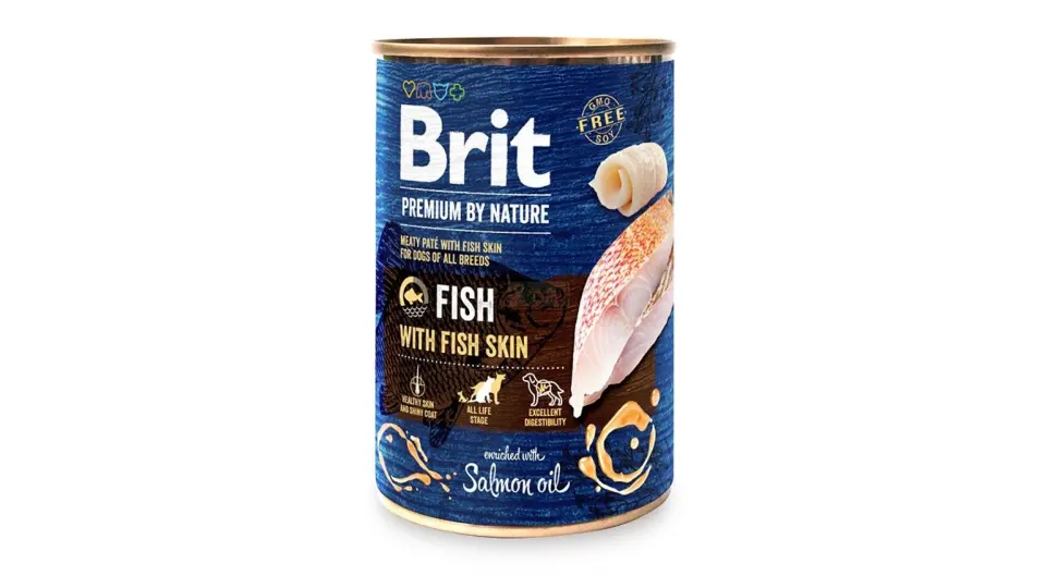 Brit Premium By Nature Fish With Fish Skin Conserva, Pachet 3 X 400 Gr