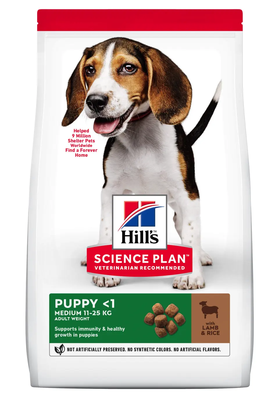 Hrana uscata caini, Hill's Science Plan Canine Puppy Medium Lamb and Rice, 14 kg