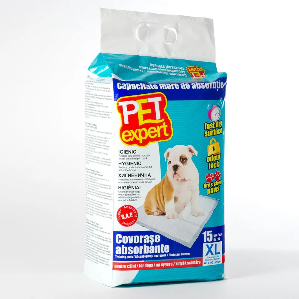 Covorase Absorbante Pet Expert XL= 60 X 90 cm - 15 bucati