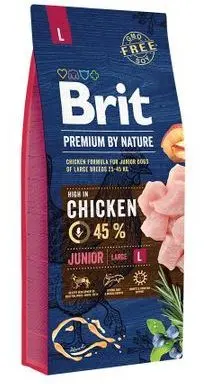 Brit Premium By Nature Junior L - 3-kg