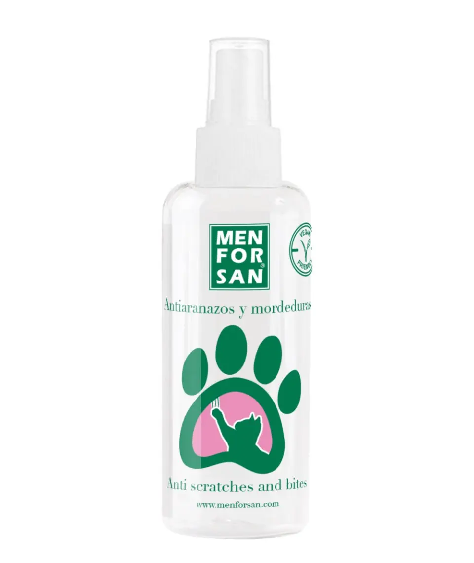 Menforsan soluție anti-zgârieturi și anti-roade pentru pisici: spray cu mentă și rozmarin, 60 ml