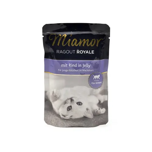 Miamor Plic Kitten: hrană umedă pentru pisici, 12-month, aromă vită: 100 g