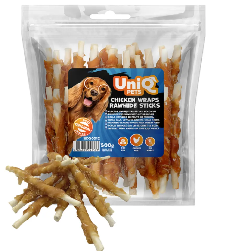 Batoane cu carnita pui Uniq 0,5 kg