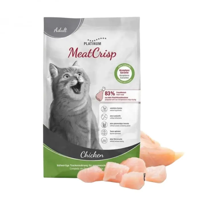 Hrana uscata pentru pisici Platinum Meat Crisp Adult cu pui 3 kg