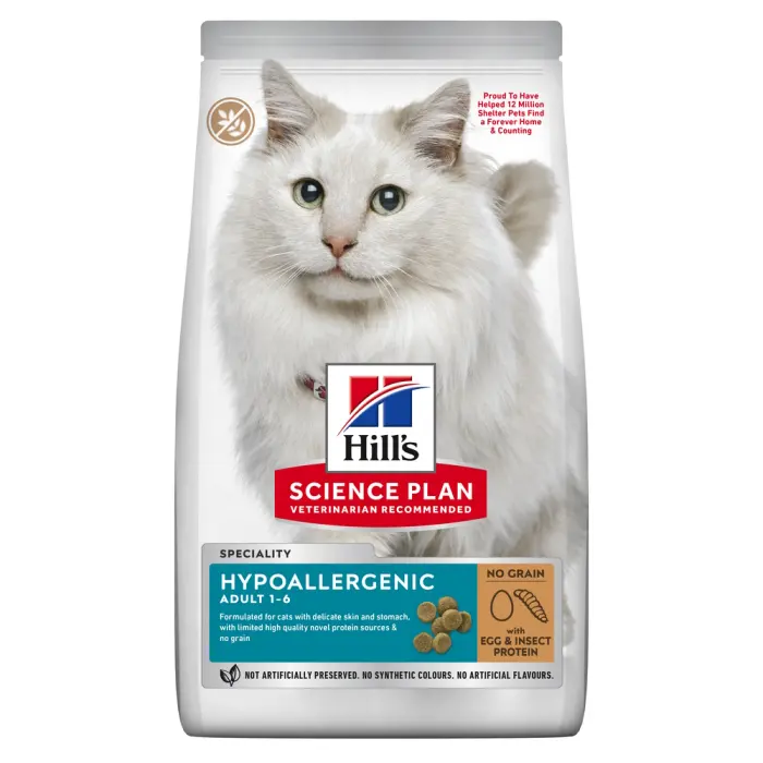 Hrana uscata pentru pisici Hill s SP Hypoallergenic No Grain 1,5 kg