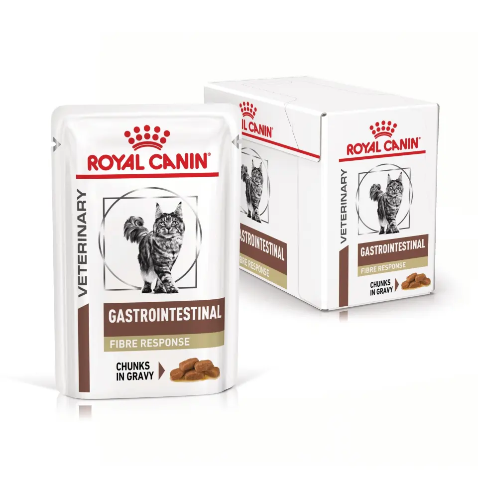 ROYAL CANIN Gastrointestinal Fibre Response, dieta veterinara, plic hrana umeda pisici, sistem digestiv, (in sos), 12x85 g