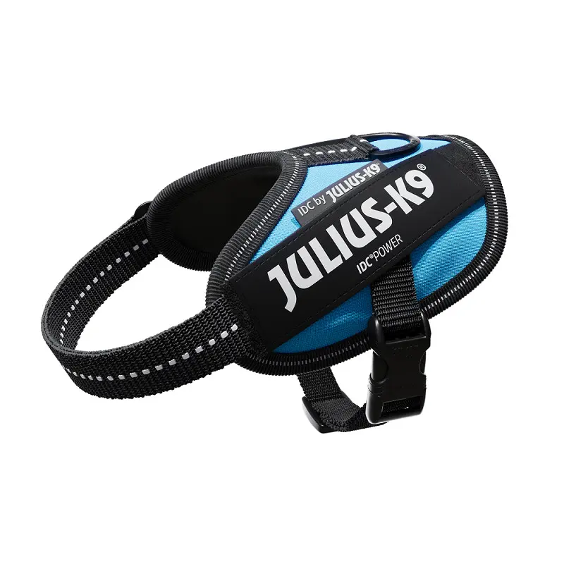 Ham ajustabil, aquamarine, respirabil, circumferința piept 33-45 cm, pentru câini cu greutate de 2-5 kg
