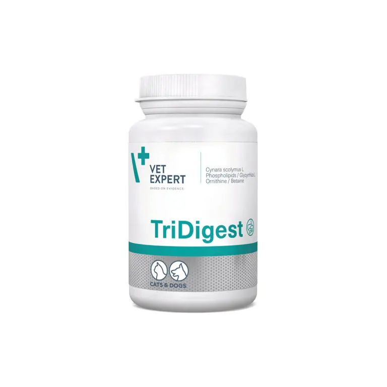 Vet Expert TriDigest supliment pentru câini și pisici, 40 tablete: susținere hepatică și digestivă