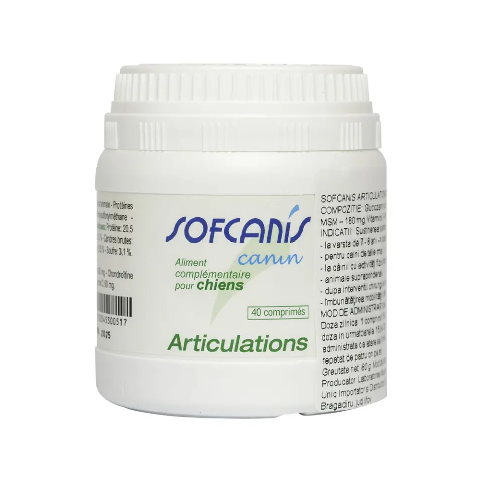 Supliment articulatii caine, Sofcanis articulations, 40 cp