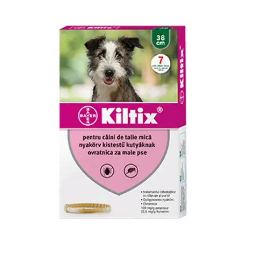 Zgarda antiparazitara pentru caini Kiltix, 38 cm