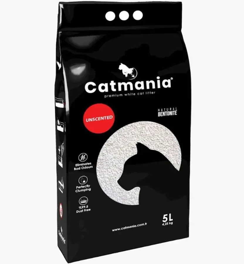Asternut igienic pentru pisici Catmania White Natural 5L