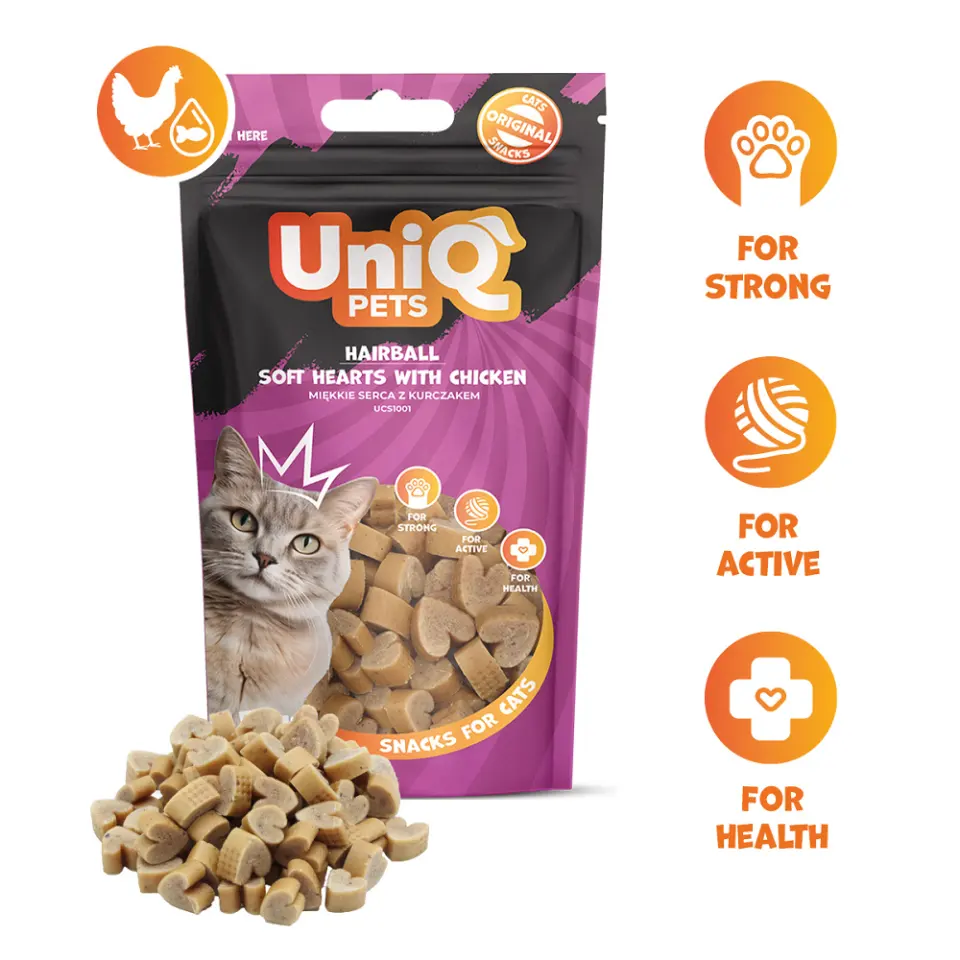 Inimioare 80 % pui 25 % proteina pt pisicute - 50 gr