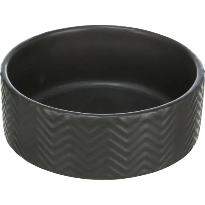 Castron ceramic Trixie Negru 0,4 L 13 cm