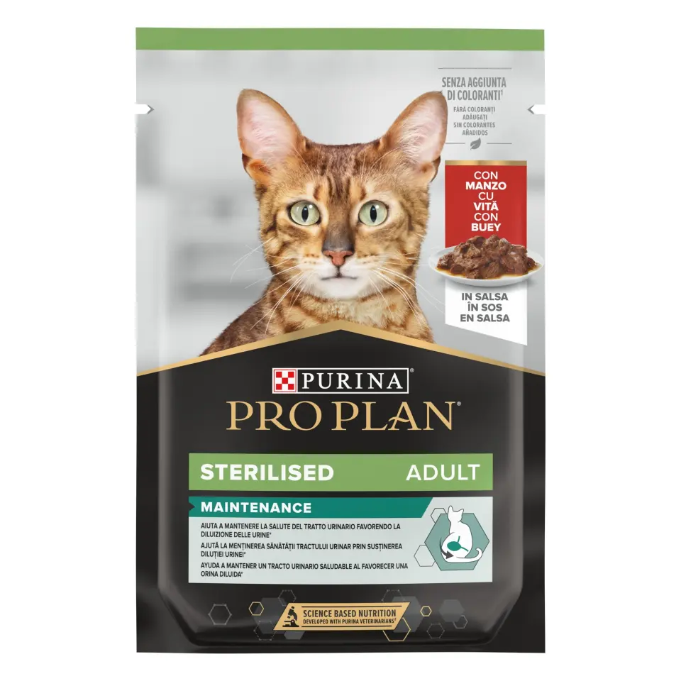 PURINA PRO PLAN STERILISED NUTRISAVOUR, Vita, 85 g
