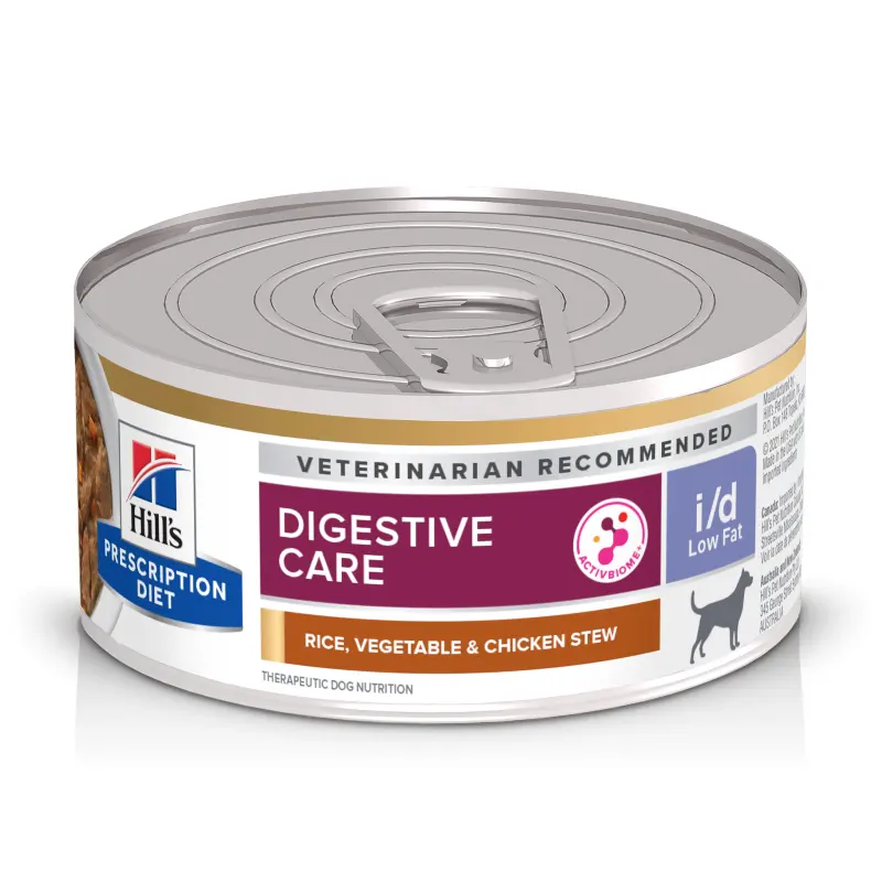 Hill's Prescription Diet Canine I/D Low Fat Chicken & Vegetables Stew, 156 g