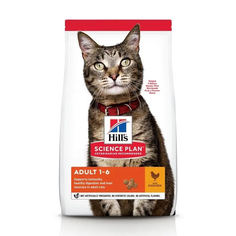 Hrana uscata pisici, Hill's Science Plan Feline Adult Chicken, 3 kg