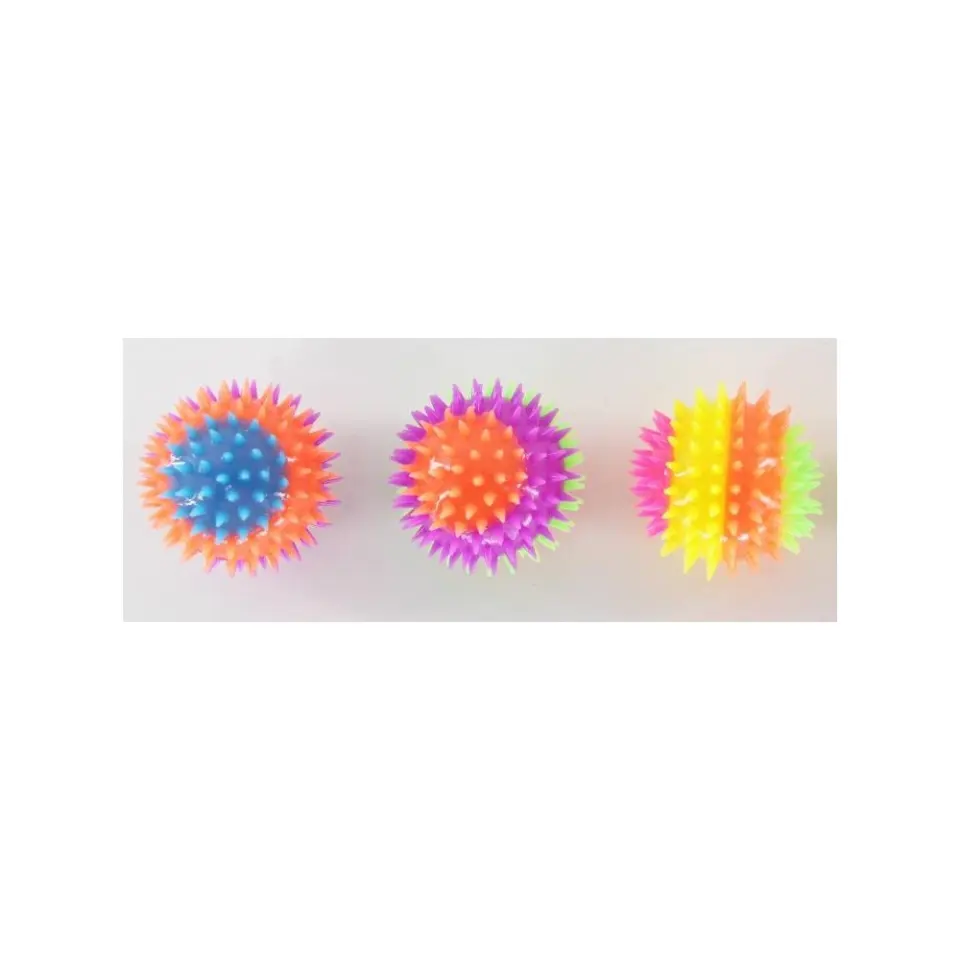 Jucarie minge color cu led Ø 7,5 cm