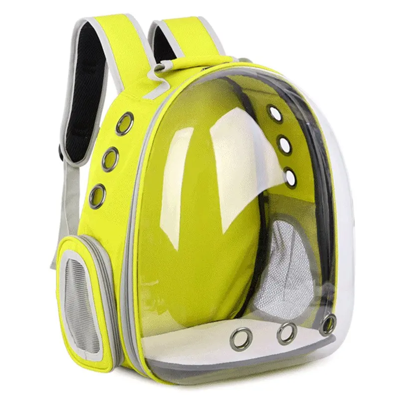 Rucsac Pentru Transport Pisici, GalbenTransparent, 31x42x28 cm