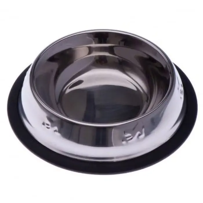 Castron din inox pentru caini 4Dog antiderapant, 0.95l