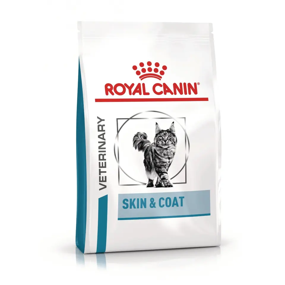 ROYAL CANIN Skin & Coat, formula veterinara, hrana uscata pisici, afectiuni dermatologice, 1.5 kg
