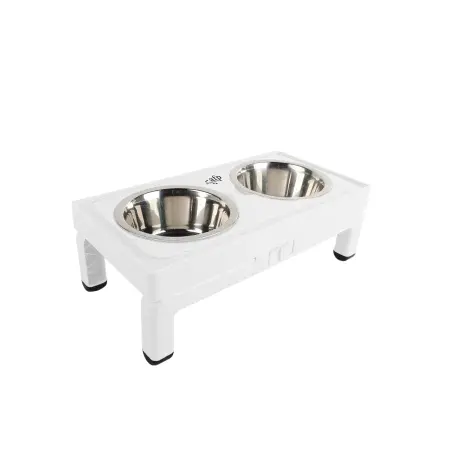 All for Paws Adjustable Double Feeder cu Doua Boluri 2x750 ML