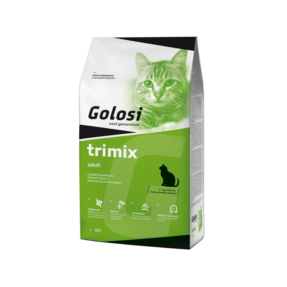 Hrana uscata premium pisici, Golosi Pui & Vita Trimix Adult, 20 kg