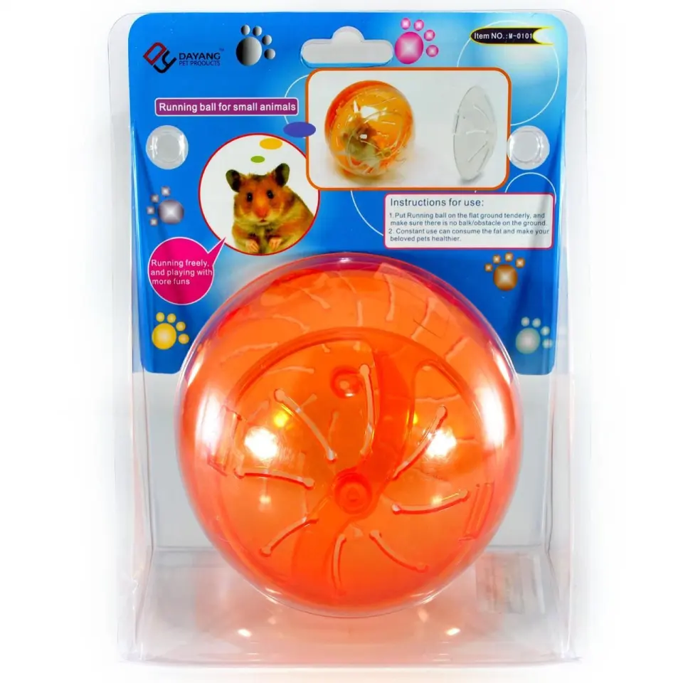 Sfera Plastic Hamsteri M-0101, Color, 13 cm