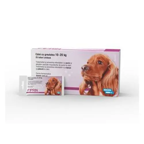 Solutie antiparazitara, Fiprin Spot Dog M, 25 x 1,34 ml