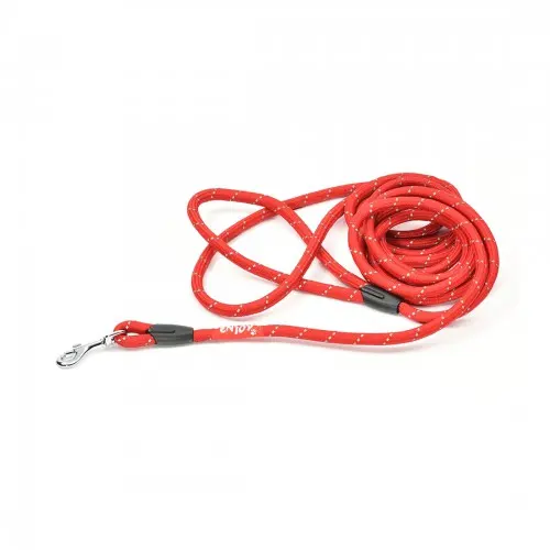 Lesa sport, rosie, reflectorizanta, lungime 170 cm x latime 1.6 cm
