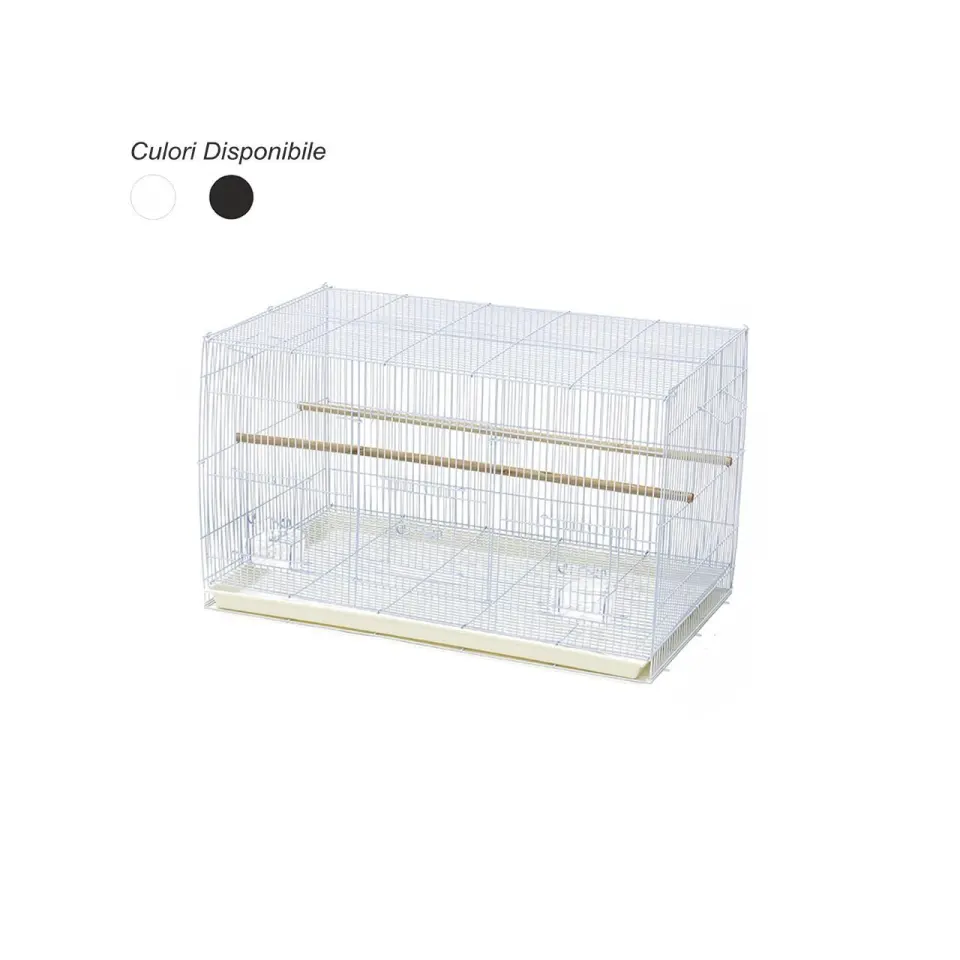 Colivie Pasari Mari D610 Black/ White, 76x45x45(H) cm