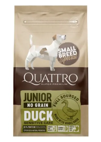 Quattro Dog Small Breed No Grain Junior - 1-5-kg