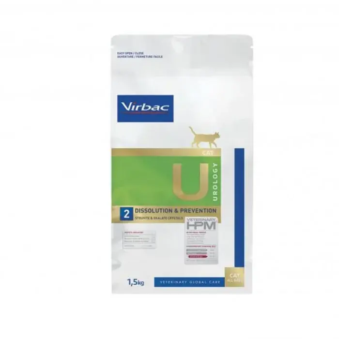 Hrana dietetica pentru pisici Virbac HPM U2 Urology Dissolution Prevention 1,5 kg