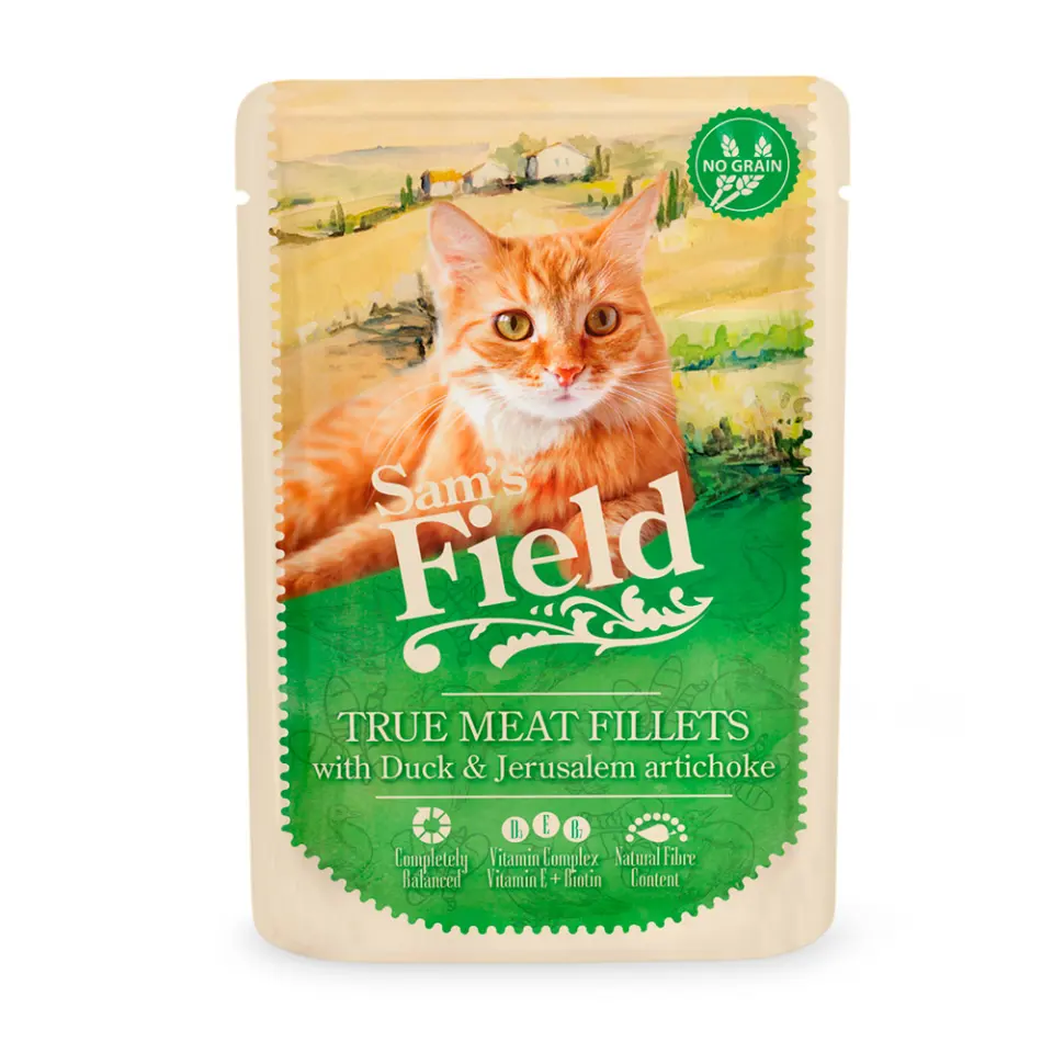 Sam's field cat plic with duck filets / jerusalem artichoke 85gr