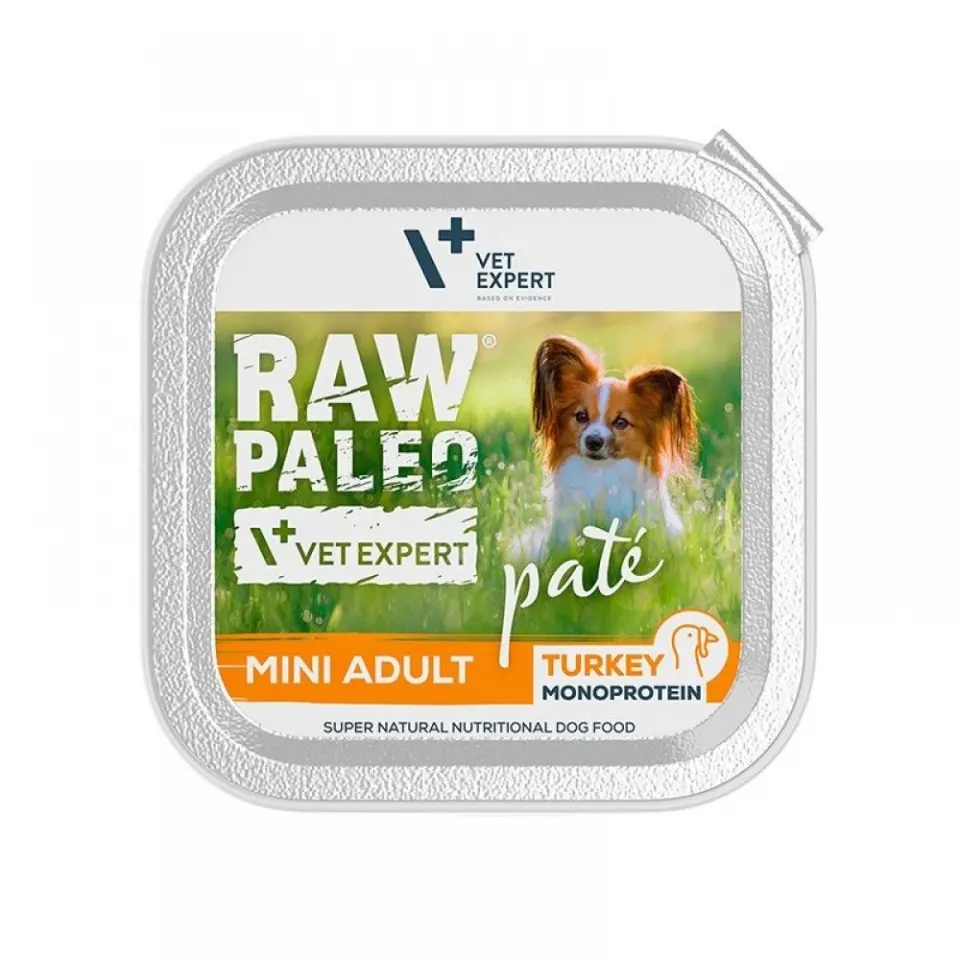 Raw Paleo, Pate, Turkey, Mini Adult, 150 g