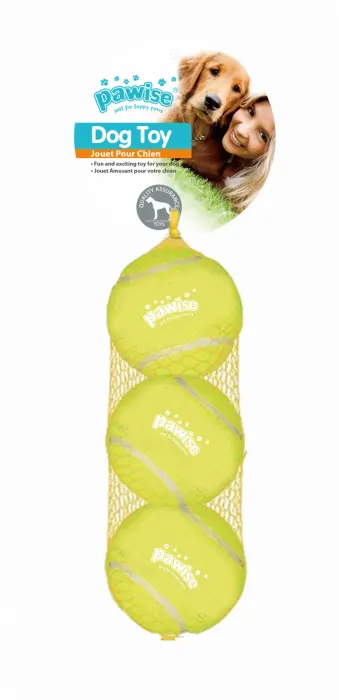 Pawise Jucarie Set 3 Mingi de Tenis