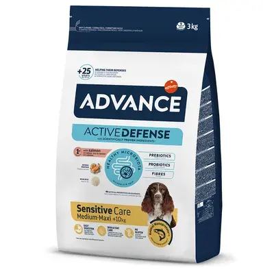 Hrana uscata pentru caini Advance Sensitive Medium Maxi cu somon 3 kg