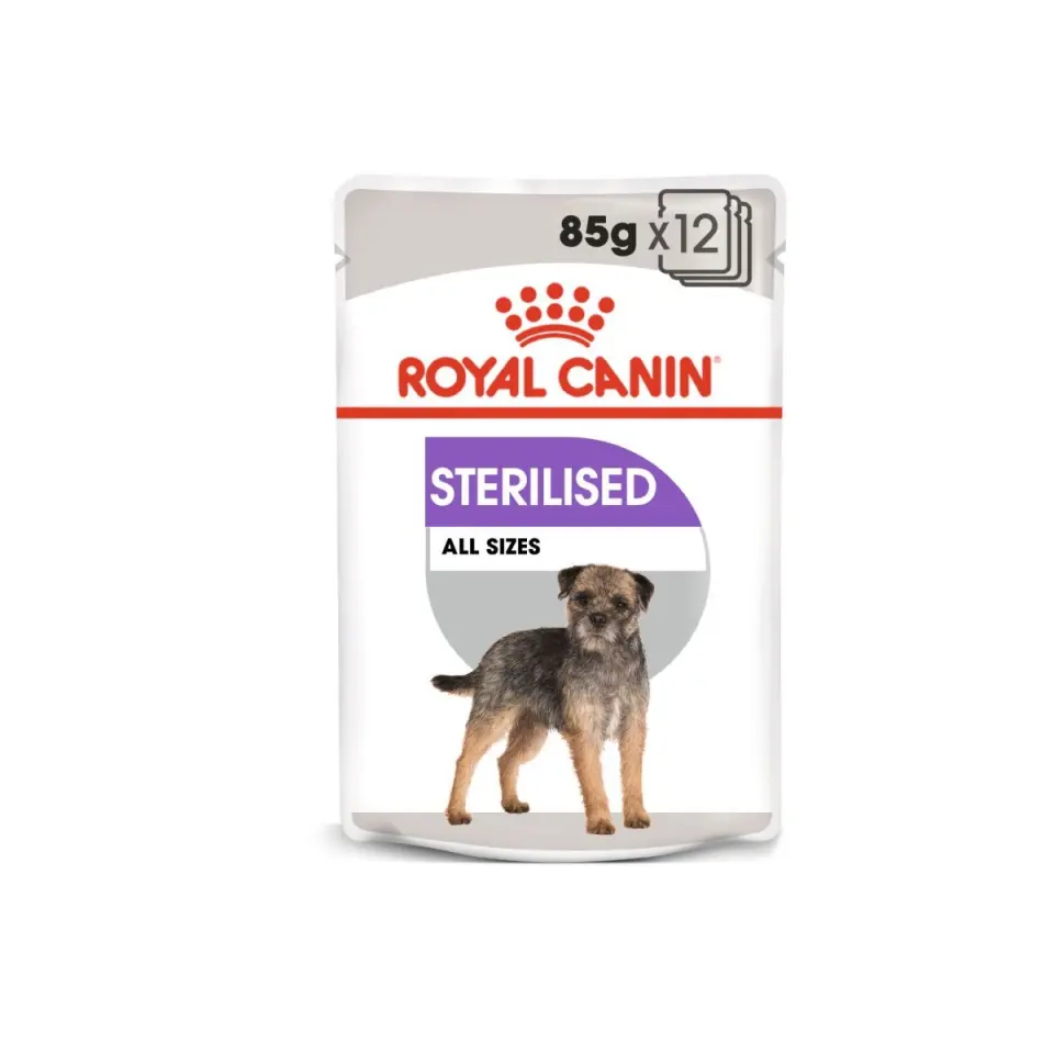 Hrana umeda pentru caini sterilizați Royal Canin Sterilised All Sizes, 12 x 85 g
