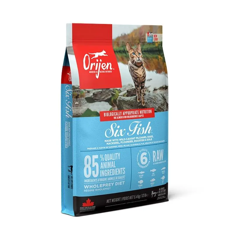 Hrana uscata pisici, Orijen Cat 6 Fish, Peste, 1.8 kg