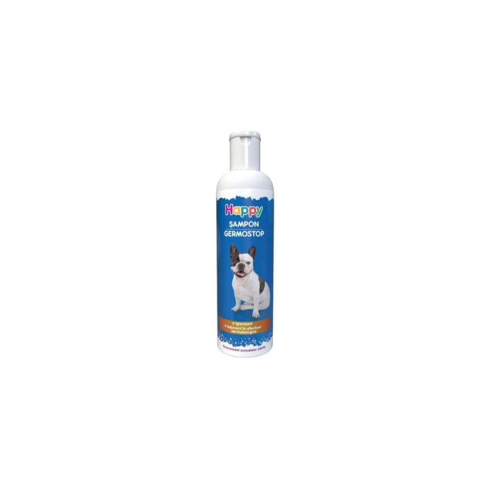 PASTEUR Happy Germostop, XS-XL, șampon câini și pisici, antibacterian, flacon, 200ml