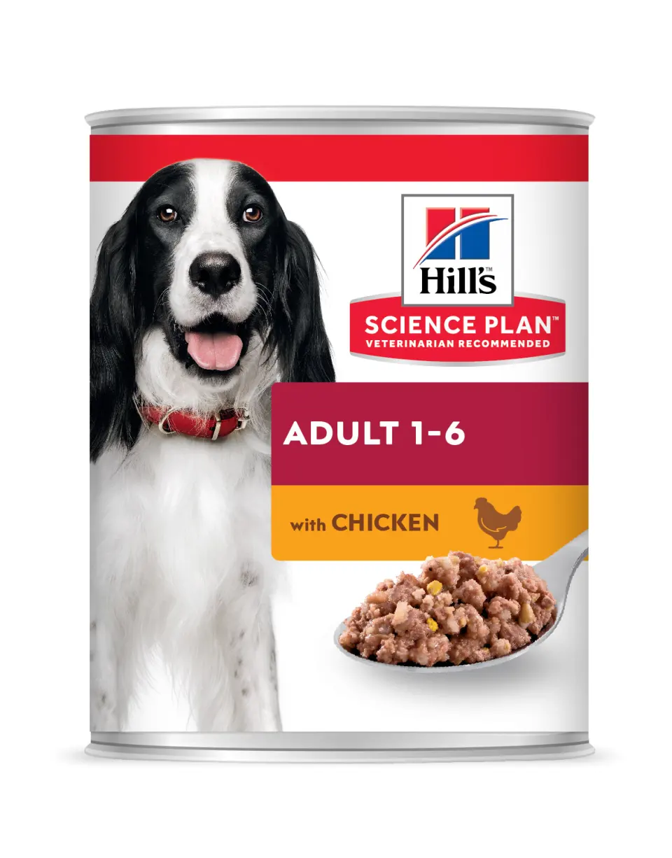 Hrana umeda caini, Hill's Science Plan Canine Adult Chicken, 370 g