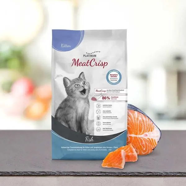 Platinum MeatCrisp, Hrana uscata pentru pisici junior, cu pui, 3 kg