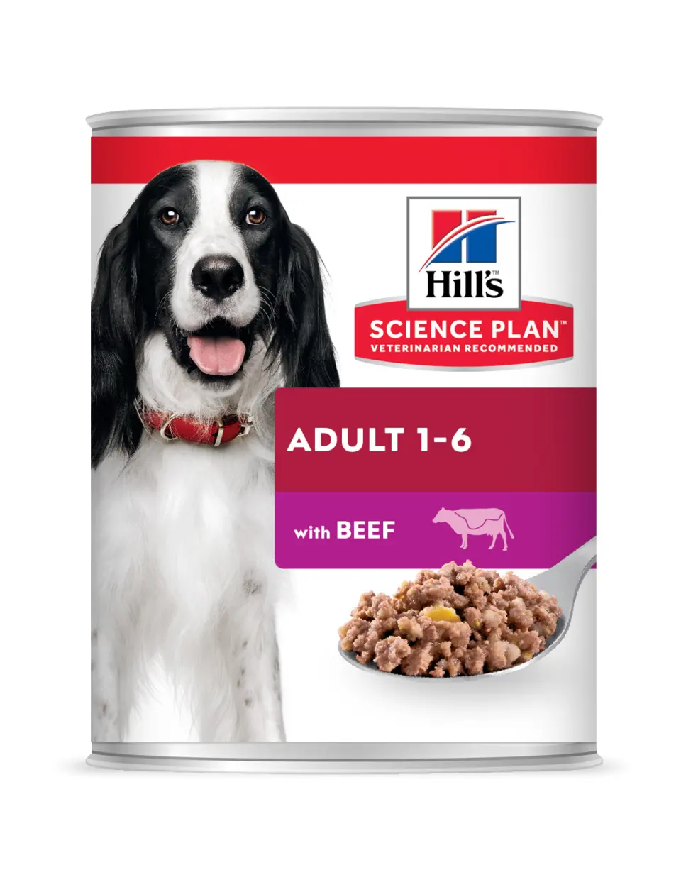 Hrana umeda caini, Hill's Science Plan Canine Adult Beef, 370 g