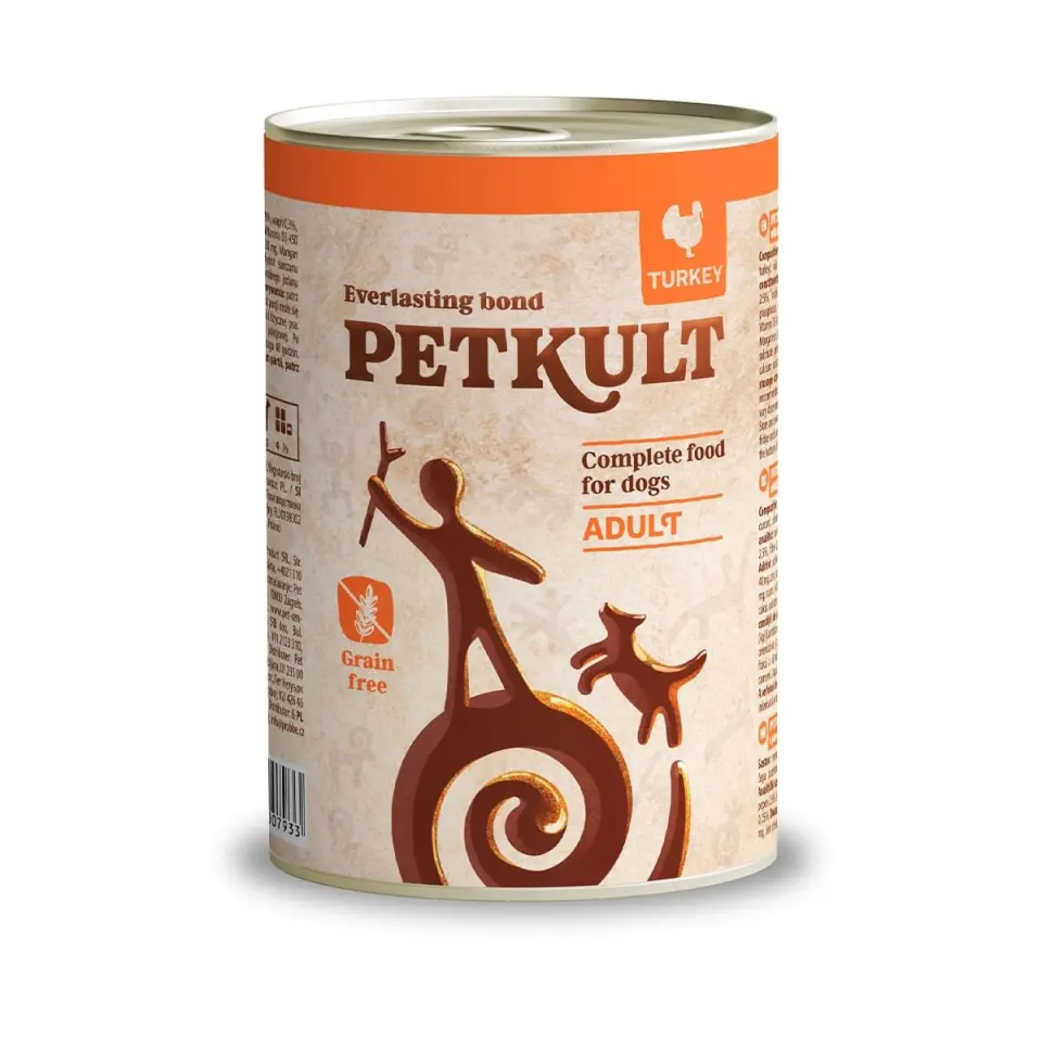 Hrana Umeda Caini, Petkult Dog Adult Curcan, 400 g