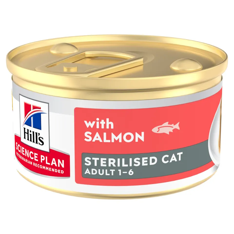 SP FELINE ADULT STERILISED MOUSSE SALMON 85 G (CONSERVA)