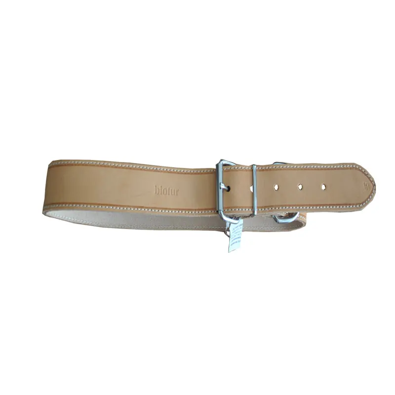 Zgarda din piele, neagra, confortabila, 4 cm x 65 cm