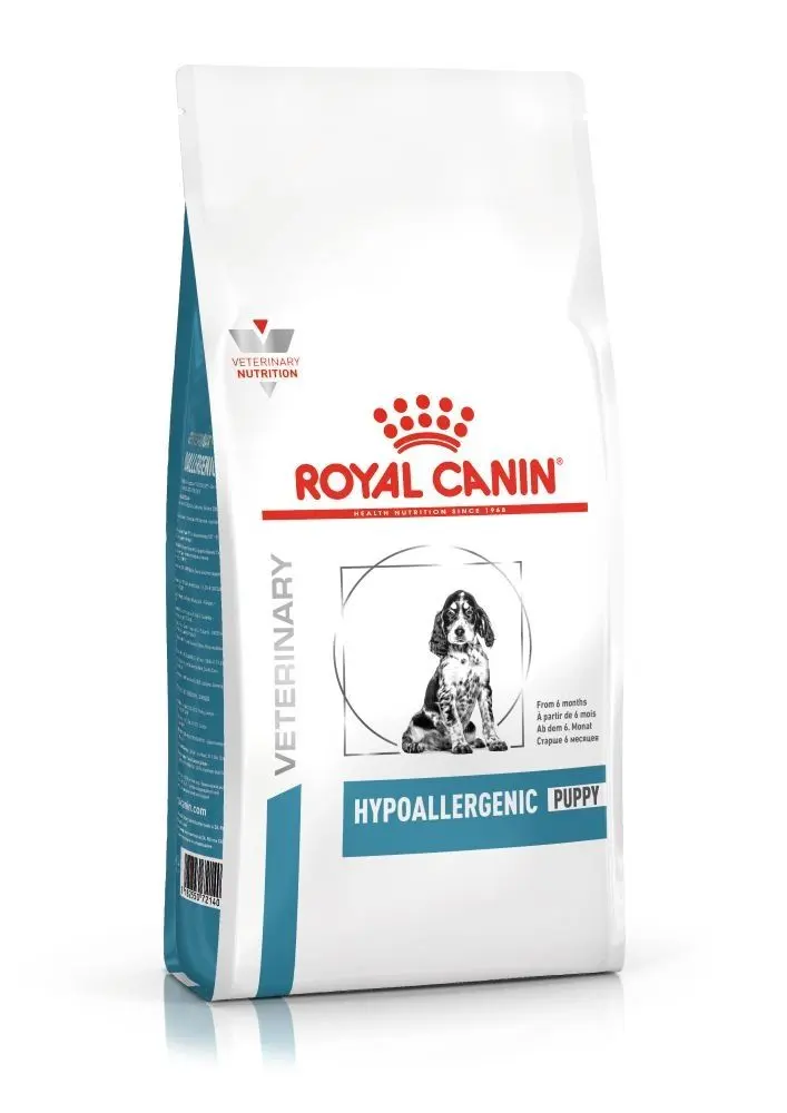 ROYAL CANIN Hypoallergenic Puppy, XS-XL, dieta veterinara, hrana uscata caini junior, afectiuni dermatologice, 1.5 kg